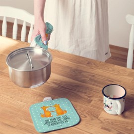 Mr. & Mrs. Panda Pot Holder Foxes Love - Gift, Couple, Wife, Husband, Friend, Pot Holder Set of 2, Pot Holder Funny, Pot Glove