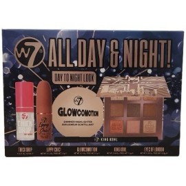 W7 All Day & Night Makeup Gift Set – 5-Piece Full Face Kit Day to Night Look