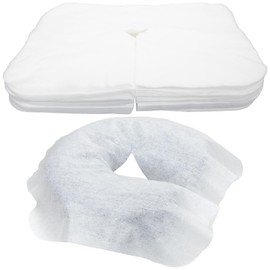 ForPro Massage Face Rest Covers, Ultra Soft, Hypoallergenic, Latex-Free, Disposable Headrest Covers, 16.5” L x 13.75” W, White, 100-Count