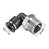 sourcing map Press for Pipe Fitting Outside Elbow 6 mm