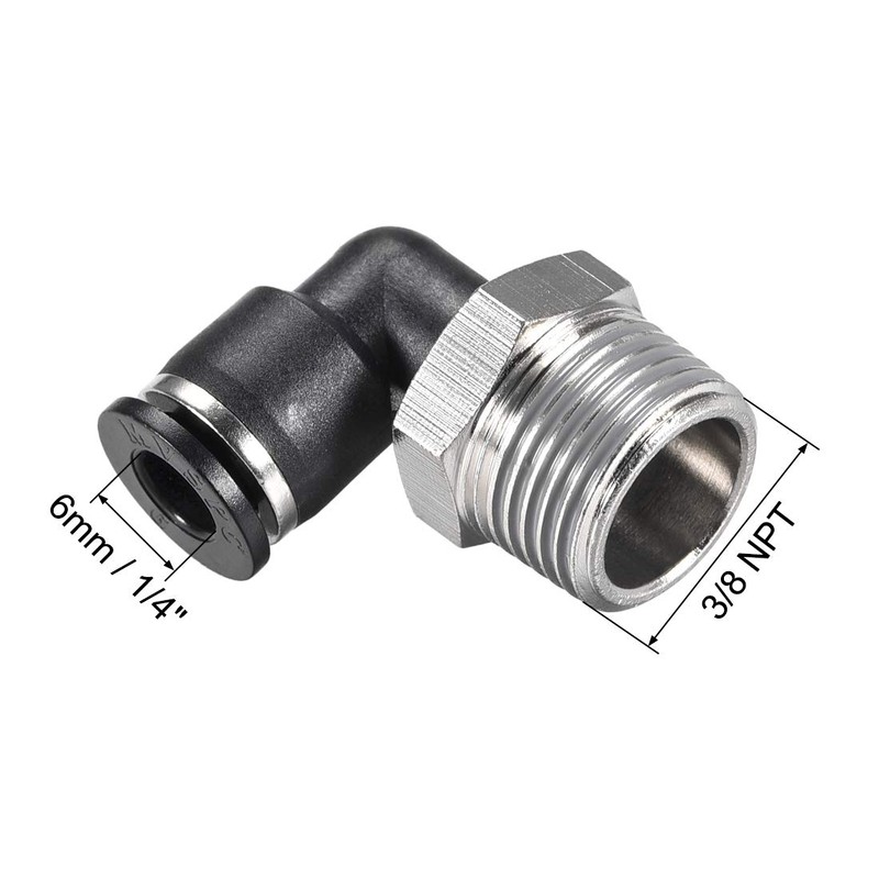sourcing map Press for Pipe Fitting Outside Elbow 6 mm