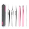 Blackhead Tweezers Set of 6 Tweezers Blackhead Remover Tweezers Tweezers