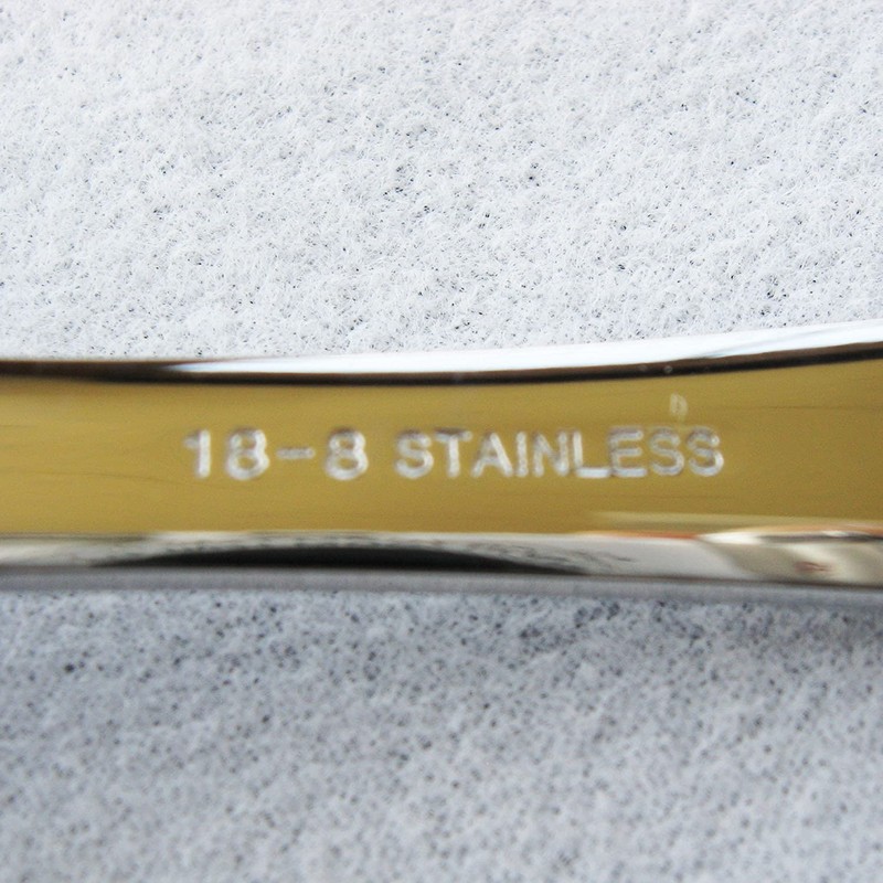 Nagao Tsubamesanjo Serving Spoon Serving Fork Set, 18-8 Stainless Steel,