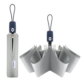 RXHOSIGAY Color Glue Coating Sun Umbrella UV Protection Compact Folding Windproof Parasols Travel Auto Open Close Blocking UV 99.98%