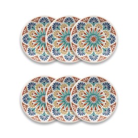 Abode Homewares Planta Desert Rio Salad Plate, 8.5", Planta (Majority Plant Based with Melamine Binder), Indoor/Outdoor Entertaining, Set of 6