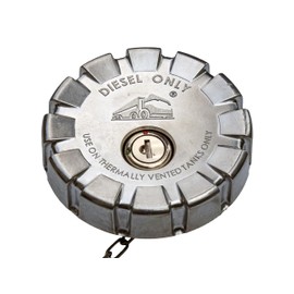 Road Superior Truck Parts Keyed Alike Pair 3 1/2” Nominal 5.5 TPI Locking Aluminum Diesel Fuel Caps For Kenworth Trucks