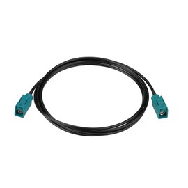 SZSAUTO Fakra Z Female to Fakra Z Female RG174 Extension Cable 1.5m/4.9ft for Car SUV Stereo Head Unit GPS Navigation FM AM Radio Sirius XM Satellite Radio 4G LTE TEL Telematics DAB Digital Radio