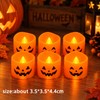 Halloween Pumpkin Lantern for Party Decor – Ghost Face Candle