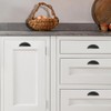 khtumeware 10 Pack 2-1/2" Drawer Pulls Matte Black Cabinet Cup