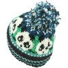 LOUDelephant Wool Knit Bobble Beanie Hat - Panda - Green