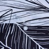 Sleepdown Tropical Palm Tree Floral Mono White Black Reversible Soft