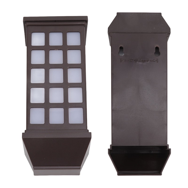 2 Sets Solar Wall Sconce LED White Light Intelligent Control