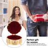 Metal Jewelry Box Innovative Light Luxury Shell Flower Round Trinket