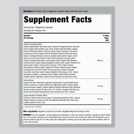 Piping Rock Fruits and Veggies Supplement | 120 Capsules | Non-GMO | by Piping Rock