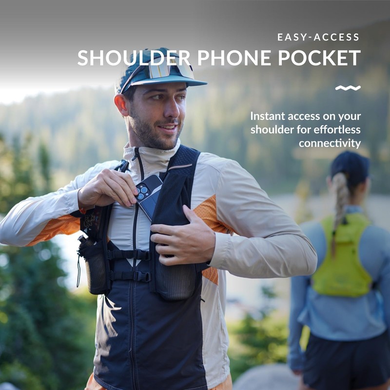 Waterproof Running Hydration Vest, 5.5L Breathable Running Hydration Pack