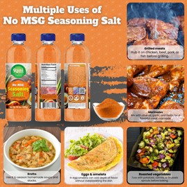 Rani No MSG Seasoning Salt (All Purpose Seasonign Salt) 10.5oz (300g) PET Jar ~ All Natural | Gluten Friendly | NON-GMO | Kosher | Vegan | Product of USA