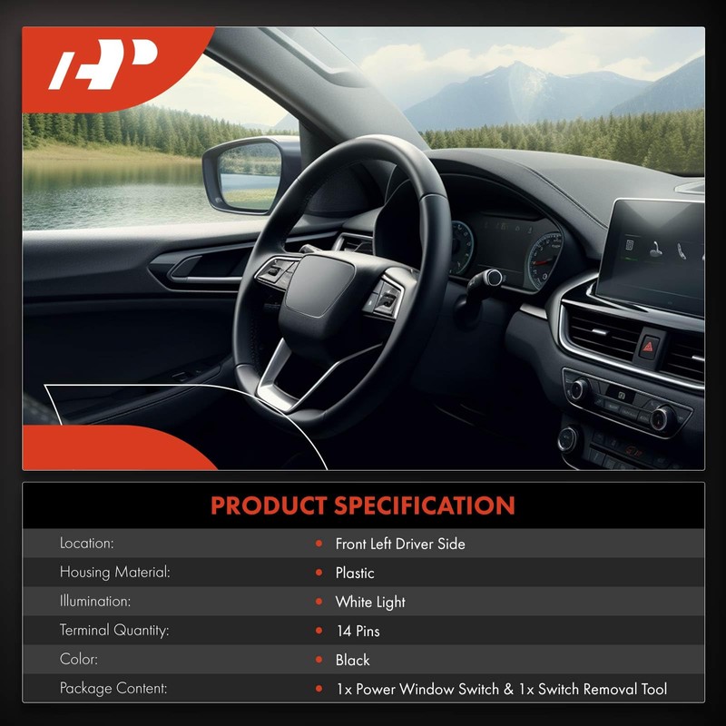 A-Premium Master Power Window Switch Compatible with Kia Optima 2006