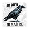No Gods No Masters Sticker Ni Dieu Ni Maitre French