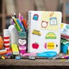 12 Pcs Back to School Sticky Notes,Pencil Ruler Book Blackboard