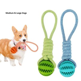 Best Training Dog Toy for Aggressive chewers Medium and Large Dogs with Great Textured Surface for Tooth Cleaning (Blue)