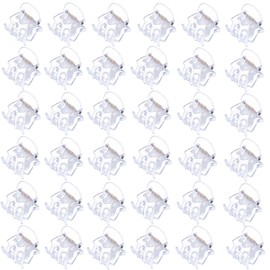 NiceYnn 36pcs Small Micro Hair Clips Women Girls Kids - Plastic Non-Slip Durable Cute Mini Claw Clips Hair Strong Hold Hair Clamps Catch Jaw Clips Pins Hair Styling Accessories with Storage Box Clear