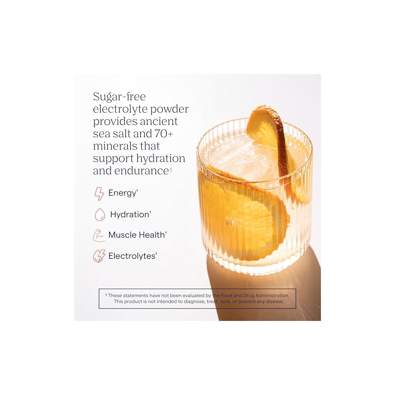 Trace Minerals Zerolyte Canister Electrolitos Polvo Servicios Sabor Naranja Salada