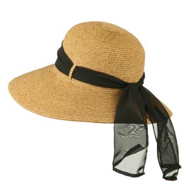 UPF 50+ Garment Tie Wide Brim Sun Hat - Tan OSFM
