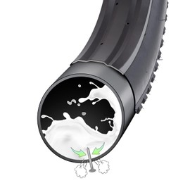 YunSCM 2Pcs 25/34-622 Self-Sealing 700C Bike Inner Tubes 700x25C 700x28C 700x30C 700x32C 700x34C AV48mm Schrader Valve Automatic Repair Puncture Resistant Tube Compatible 700x25/34C Bicycle Inner Tube