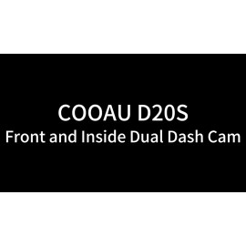 COOAU 4K Dual Dash Cam, Built-in GPS Wi-Fi, 2.5K+1080P Front and Inside Dash Cam 256GB