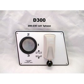 Hobart Mixer D300 Etched ON/OFF Switch Plate   200-230 volt, 3 phase 3 pole