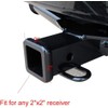 Trailer Hitch Tube Cover Plug 2Inch Rubber Receiver Tube Hitch