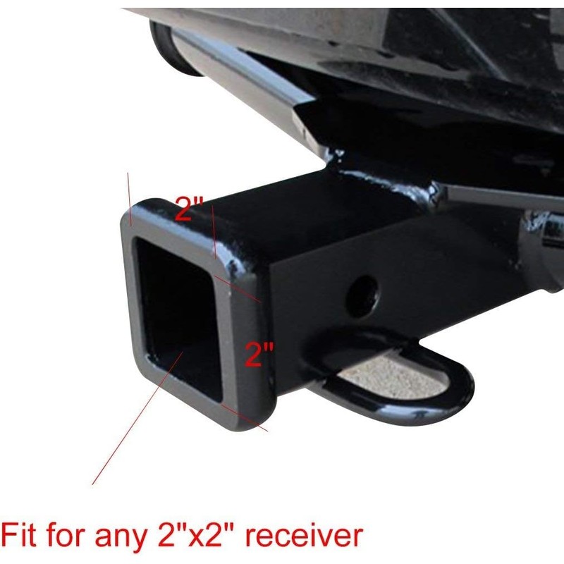 Trailer Hitch Tube Cover Plug 2Inch Rubber Receiver Tube Hitch