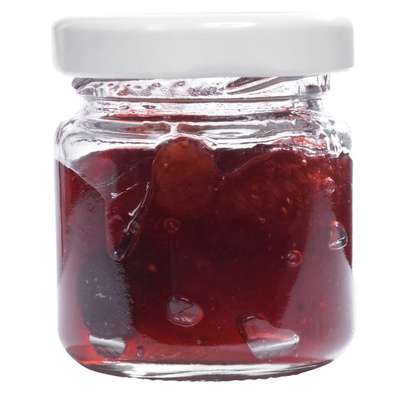 mikken 10 Small Preserving Jars 53 ml with Lids White