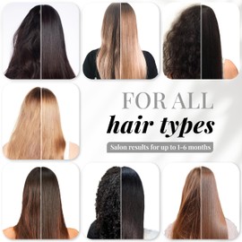 Expert Hair Sensation, Brazilian Keratin Hair Treatment - Anti Frizz for All Hair Types – Long-Lasting Straightening - Keratina Para Alisar El Pelo, Emulsion Zero Alisado (100ml/3.38 oz)