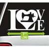 Sewing Machine Love Quilting Decal Sticker Set for Car Window