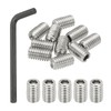 PATIKIL 3/8-16x5/8 Hex Socket Grub Screws, 10 Pcs Cup Point
