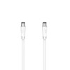 hama German Antenna Cable, Coax Plug - Coax Socket, 15.0