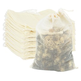 Psxuie Muslin Bags, Cotton Small Drawstring Bags, 4 x 6 Inch Canvas Sachet Bags, 25 Pcs Cloth Gift Bags, Empty Tea Bags, Reusable Fabric Gift Bags Jewelry Pouch for Party Wedding Home Supplies DIY