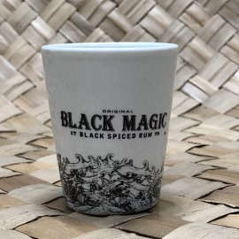Black Magic Black Spiced Rum Limited Edition Seek the Skull SHOT GLASS Kraken