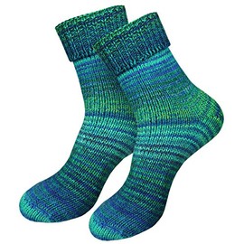 Dunaro Women’s and Men’s 2 Pairs Knitted Norwegian Socks, Wool Socks, Winter Socks, Cuddly Warm - 35-38