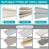 HUXOR 20 Pack Vinyl Siding Hooks for Solar Outdoor Lights,