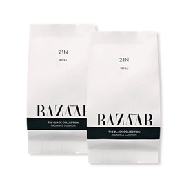 Harper's Bazaar Cushion The Black Radiance Cushion Pact Refill 15g 2pcs / 하퍼스바자 쿠션 더블랙 래디언스 쿠션 팩트 리필 15g 2개