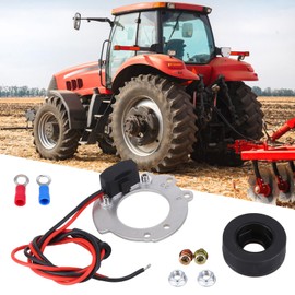 Vorally 1244A Ignitor 4 Cyl Electronic Ignition Conversion Kit Electronic Ignition Module Compatible with 4 Cylinder Ford Tractors 2N 9N 8N 500-800 Series V4 (Side Mount Distributor & 12V Only)