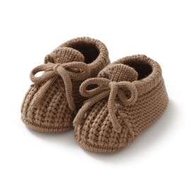 DovFanny Baby Booties Newborn Baby First Shoes Cozy Warm Knit Soft Booties for Toddler Infant Boy Girl