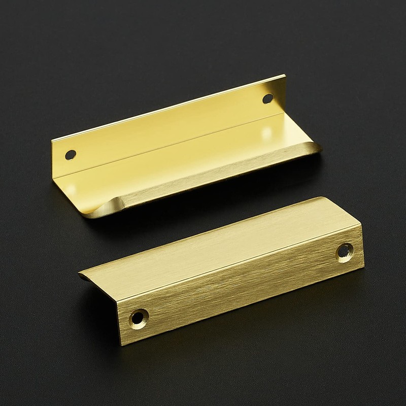 Ravinte Hardware 8 Pack Gold Cabinet Handles, 4 Inch (102mm)