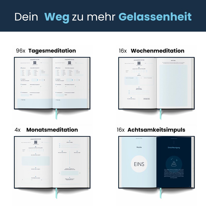 Meditation Journal | Mindfulness Diary with Guided Audio Meditations -