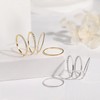 Stackable Ring Set of 4 Pure Silver Ultra Thin Stacking