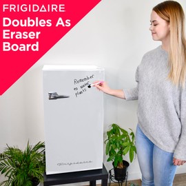 FRIGIDAIRE EFR331-WHITE 3.2 Cu ft Eraser Board Mini Compact Dorm Fridge (White)