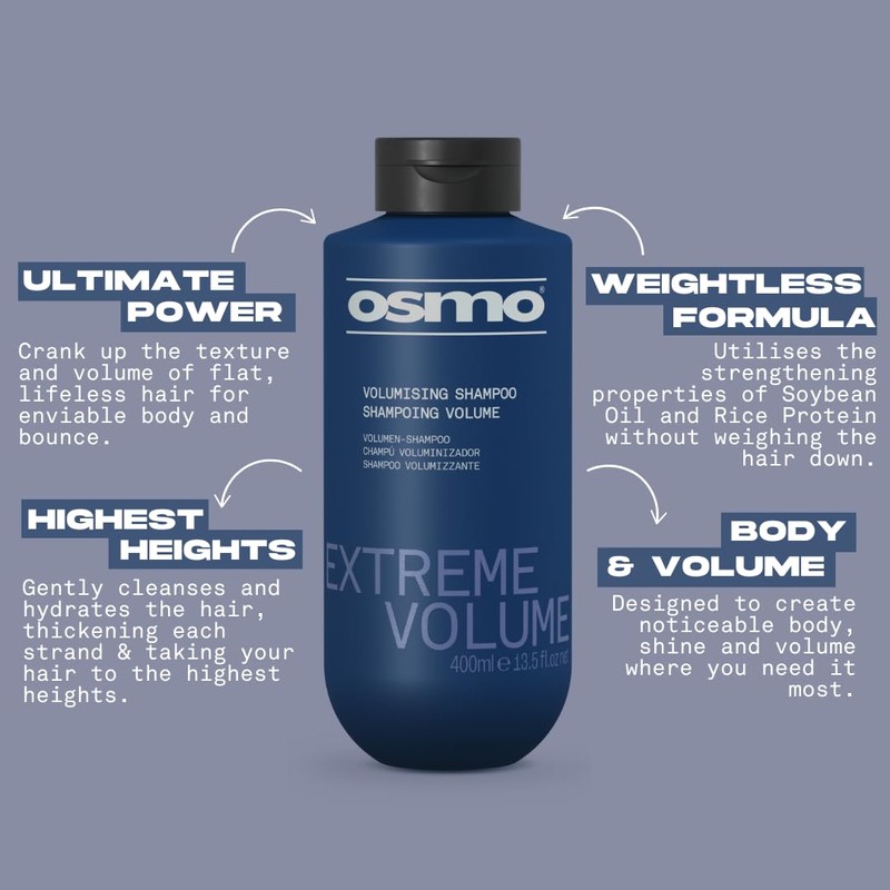Osmo Extreme Volume Shampoo | Fuller hair with Natural Proteins