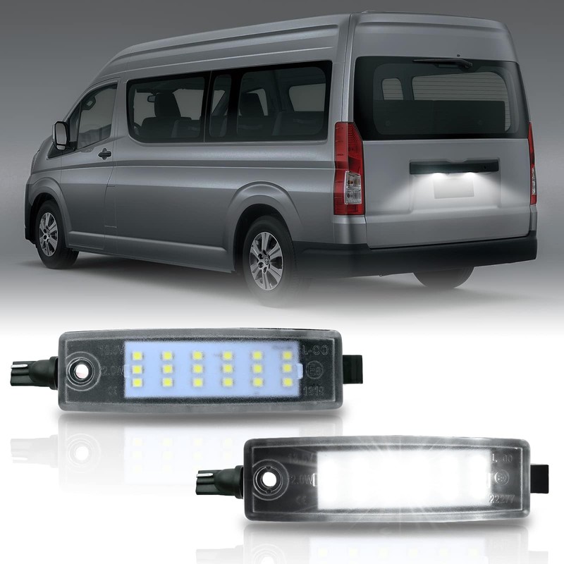 GemPro LED License Plate Light for HiAce 200 Series, Regius